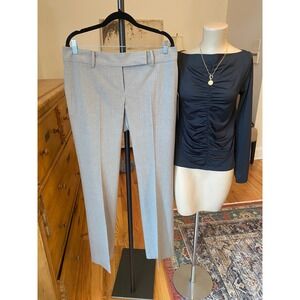 Ann Taylor Women Gray Straight Leg Dress Pants Size 10